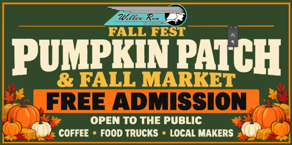 Willow Run RV Resort - Fall Fest - Pumpkin Patch & Fall Market
