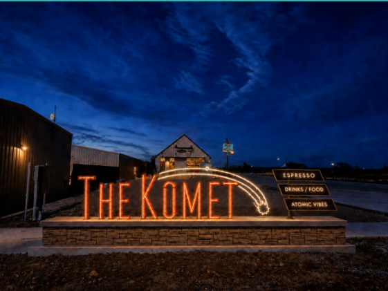 Discover KOMET Food Court at Willow Run RV Resort in Haslet, TX—a new food truck park featuring local food vendors, outdoor dining and a welcoming community atmosphere.